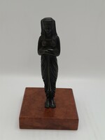 Egyiptomi fém szobor, 12 cm + talapzat