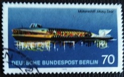 BB487p / Németország - Berlin 1975 Hajóközlekedés bélyegsor 70 Pf záróértéke pecsételt