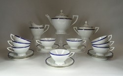 1F518 Vintage Schlaggenwald Porcelain 6-Person Tea Set