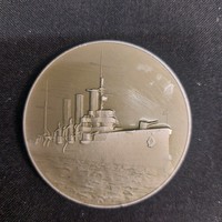 Auri cruiser commemorative medal, plaque 1963 ussr, soviet