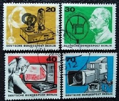 BB455-8p / Németország - Berlin 1973 50 éves a Rádió blokk bélyegei pecsételt