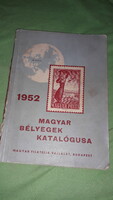 1952. Catalog of Hungarian stamps 1952. Book according to the pictures Hungarian philately