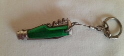 Keychain retro mini knife 10cm bottle opener coke glass