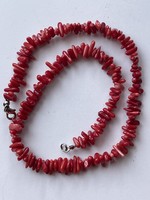 Real coral string of pearls, 40 cm long, very beautiful color.