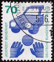 BB453p / Németország - Berlin 1973 Balesetelhárítás bélyeg pecsételt