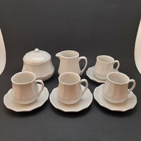 Pieces of the Witeg stoneware porcelain coffee set in one piece, small mug with a spout