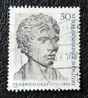 BB422p / Németország - Berlin 1972 Friedrich Gilly bélyeg pecsételt
