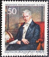 BB346p / Németország - Berlin 1969 Alexander Humboldt bélyeg pecsételt