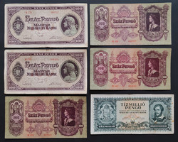 Lot of 14 pengő banknotes (ii.)