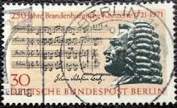 BB392p / Németország - Berlin 1971 J.S.Bach Brandenburgi Koncertjei bélyeg pecsételt