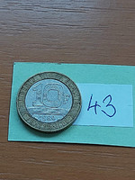 France 10 francs 1989 bimetal 43