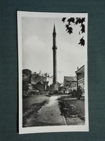 Képeslap, Eger, Minaret vár látkép részlet