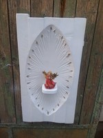 Vintage carved homemade altar, wall decoration, decoration, wall ornament