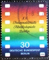 BB358p / Németország - Berlin 1970 Berlini Filmfesztivál bélyeg pecsételt