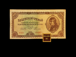 One hundred million pengő - March 1946 - 12th member of the inflation series!