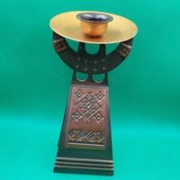 Retro soviet copper alloy candle holder