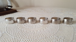 Classic, silver-plated napkin ring set
