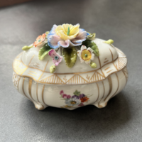 Old Viennese porcelain jewelry holder, ring holder