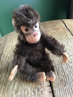 Régi miniatűr STEIFF majom, jelzett.