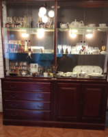 Display cabinet, lower part with 2 doors.