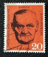 BB197p / Németország - Berlin 1961 Hans Böckler bélyeg pecsételt