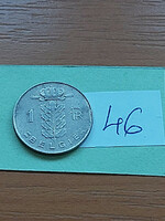 Belgium belgie 1 franc 1973 copper-nickel, 46