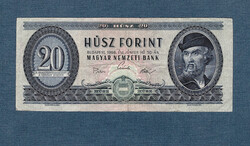 20 Forint 1969 Elcsúszott nyomat az Ötödik Kádár címeres huszas