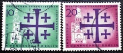 BB215-6p / Németország - Berlin 1961 Evangélikus Zsinat bélyegsor pecsételt