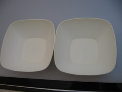 Pair of retro plastic salad and compote bowls