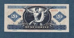 20 Forint 1965 Ropogós a Negyedik Kádár címeres huszas