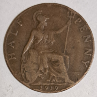 1919. Anglia V. György (1910-1936) 1 Penny (1559)