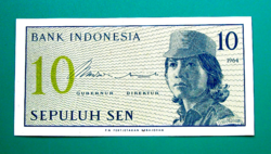 Indonézia -10 Sen - 1964 - UNC Bankjegy