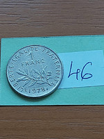 French 1 franc franc 1978 nickel, 46