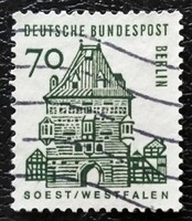 BB248p / Németország - Berlin 1964 Épületek bélyegsor 70 Pf. értéke pecsételt