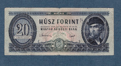 20 Forint 1949 a Rákosi címeres huszas