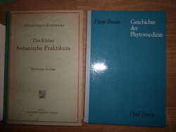 2 német nyelvű botanika + mezőgazdaság szakkönyv