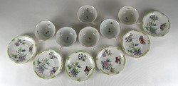1Q860 old Herend porcelain tea set 1943