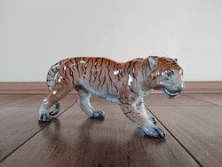 Régi Herendi porcelán tigris