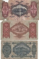 3 Pcs. Pengő line from the 1930s