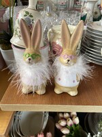 Beautiful easter easter rabbits rabbit ceramic nipp figure holiday
