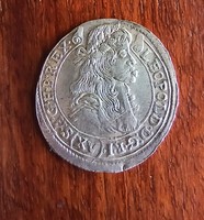 1682 KB, I. Lipót ezüst XV krajcár