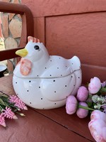 Beautiful colorful Easter eggs with egg lid larger size hen holder decoration holiday