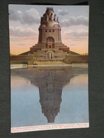 Postcard, Leipzig, Germany, das völkerschlachtdenkmal zu Leipzig, memorial, 1916