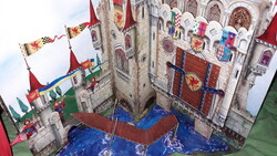2011. Medieval castle - the legend of King Arthur spatial 3D fairy tale book sunflower according to the pictures