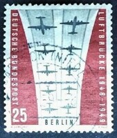 BB188p / Németország - Berlin 1959 Berlini Híd bélyeg pecsételt