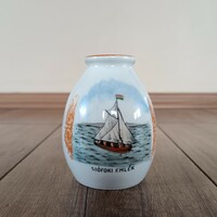 Antique Zsolnay vase Balaton Siófok souvenir