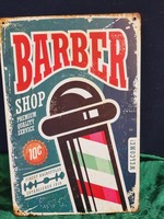 Barber shop vintage metal sign new! (59)