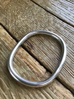 Modern silver bracelet