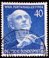 BB128p / Németország - Berlin 1955 Wilhelm Furtwängler bélyeg pecsételt