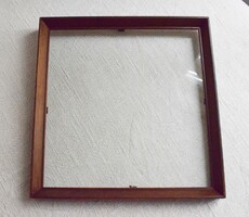 Picture frame, frame, glazed, rustic feel 32.7 x 33.3 cm, 3 cm frame thickness